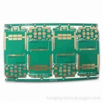 Double-sided PCB Circuit with FR4 Base and Immersion Gold Surface and 0.2mm Minimum Hole